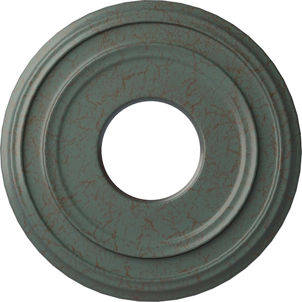Ekena Millwork Classic Ceiling Medallion (Canopies up to 7 1/4"), 12 3/8"OD x 4"ID x 1 1/8"P, Cloud Burst Crackle CM12CLCBC - main